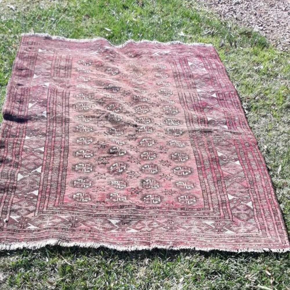 Vintage Handknotted Anatolian Wool Rug